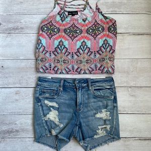 American Eagle Next Level Stretch denim shorts